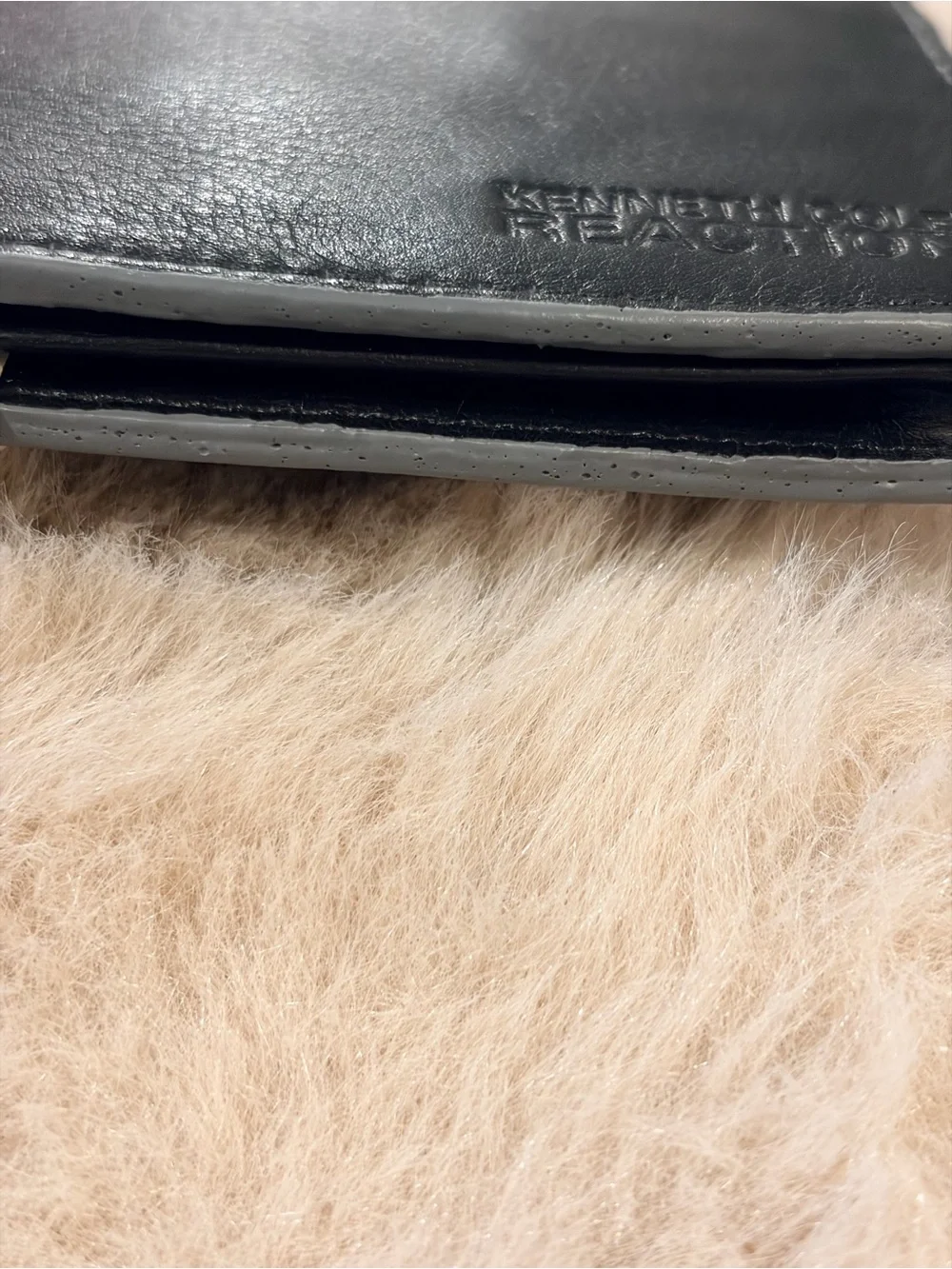 Kenneth Cole Reaction Black Leather Slim Bi-Fold Wallet